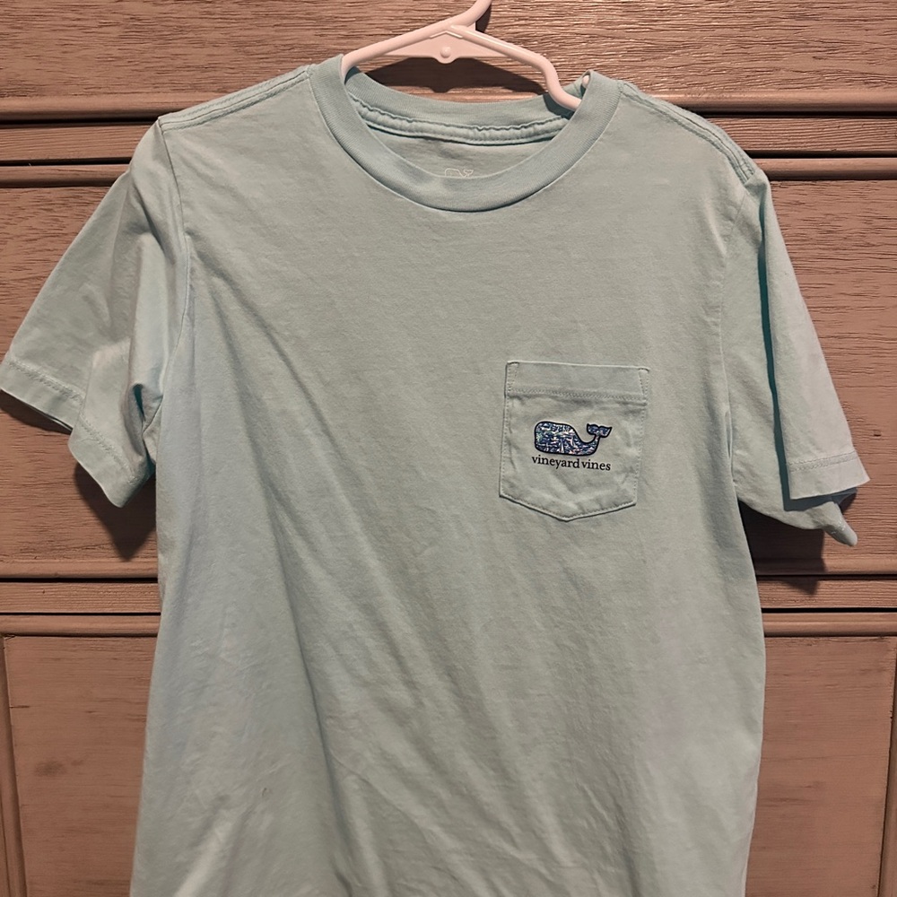 Vineyard Vines Kids Aqua Blue Short Sleeve Tee